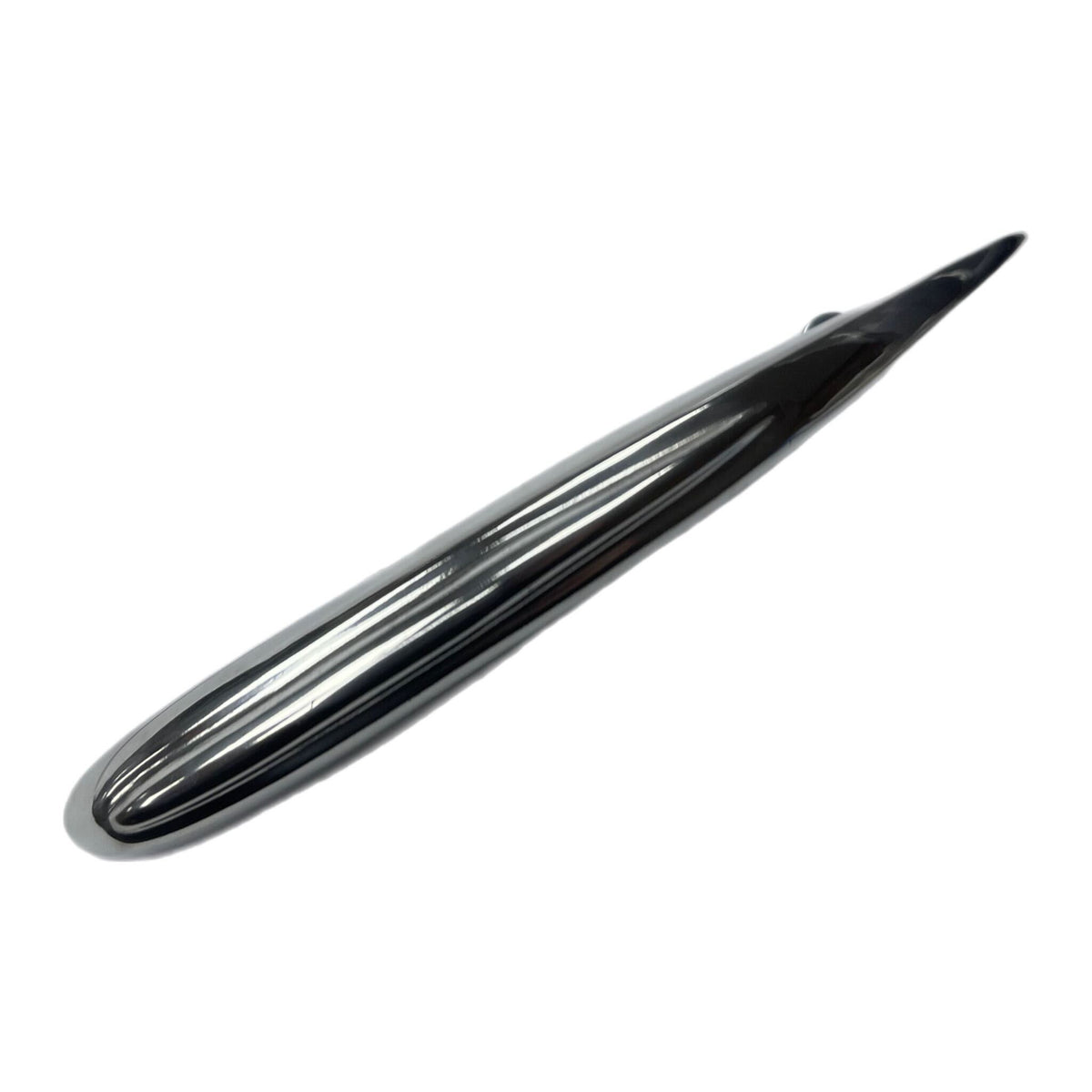 Vespa VBB Sportique GS VNB Front Mudguard Crest Teardrop 16.5cm - Polished Alloy