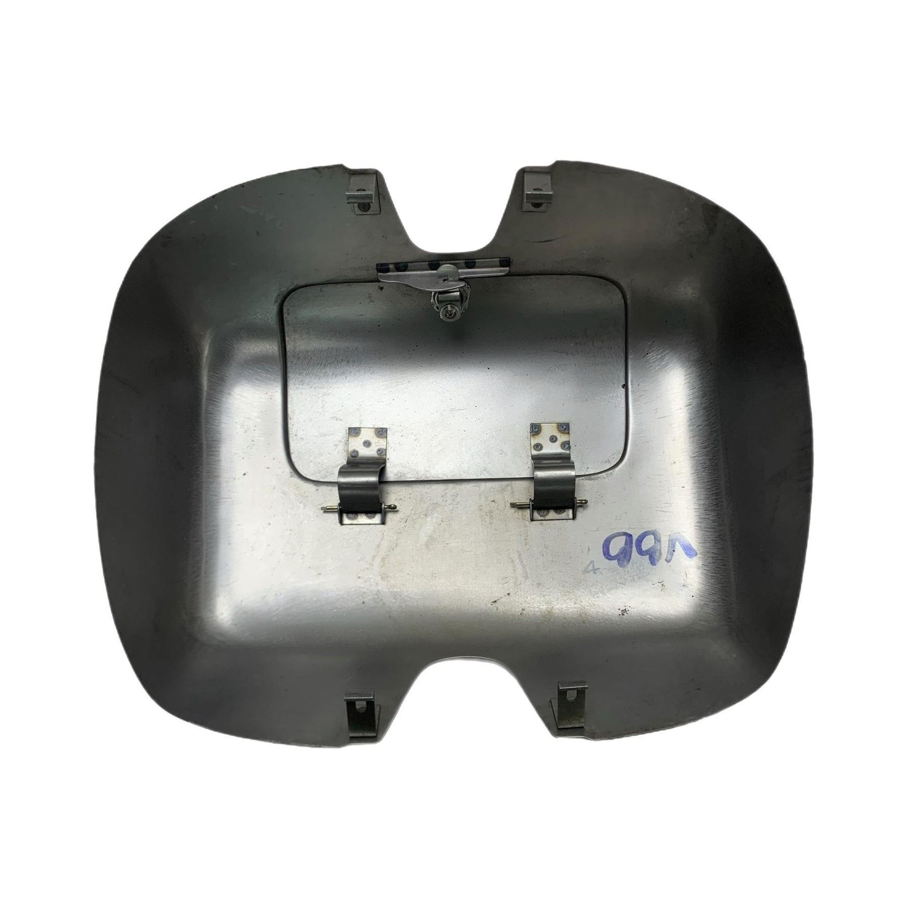 Vespa VBB/VBA Tool Box and Lid Assembly - Bare Metal