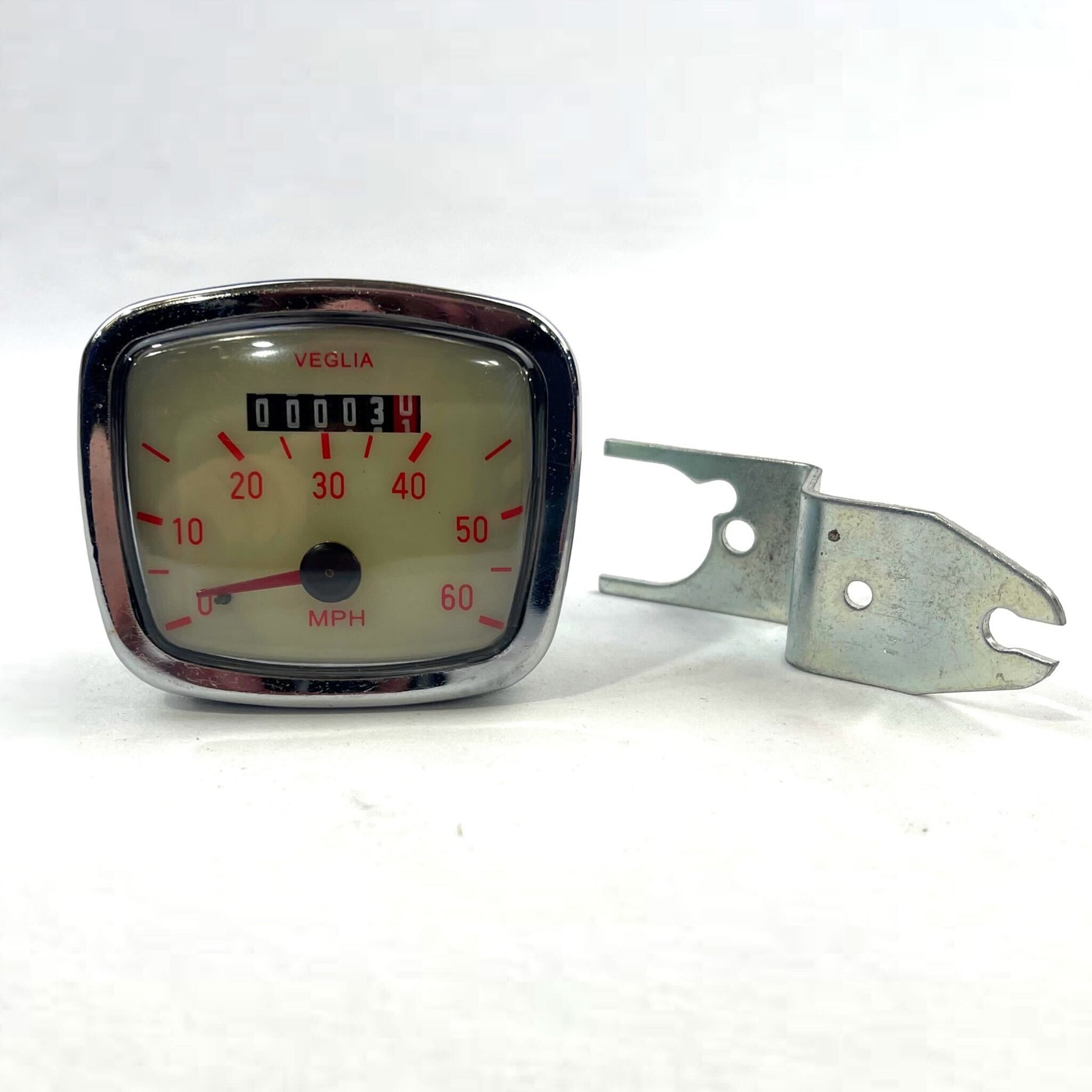 Vespa VNB VNA APE 60 MPH Speedometer - Cream Face