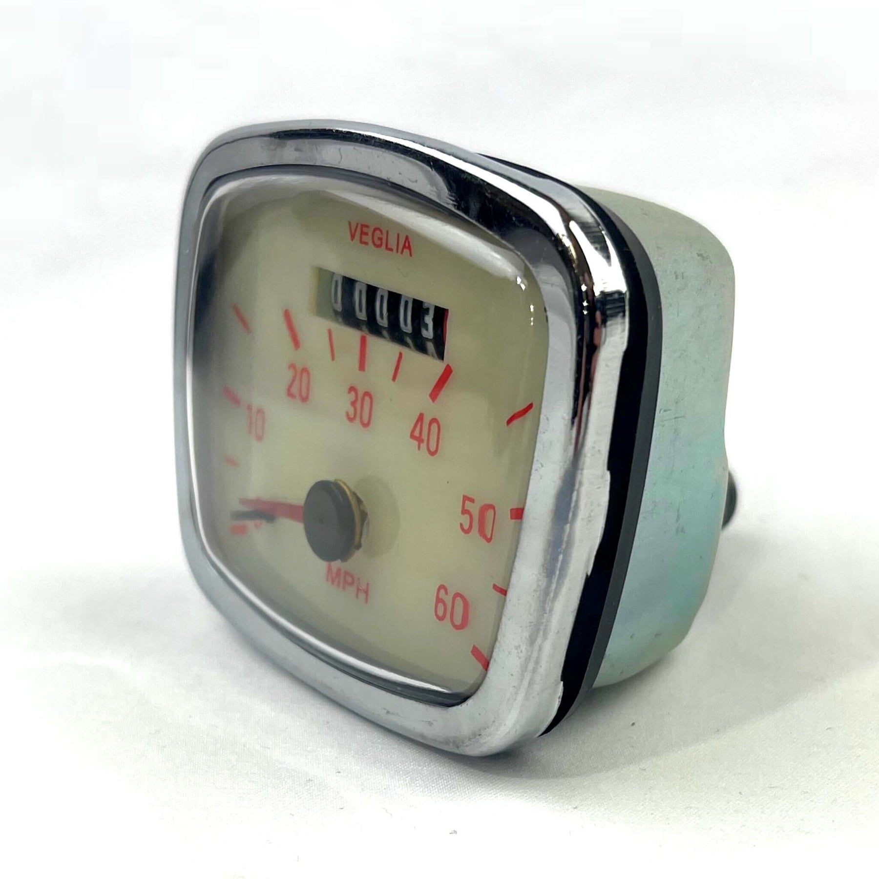 Vespa VNB VNA APE 60 MPH Speedometer - Cream Face