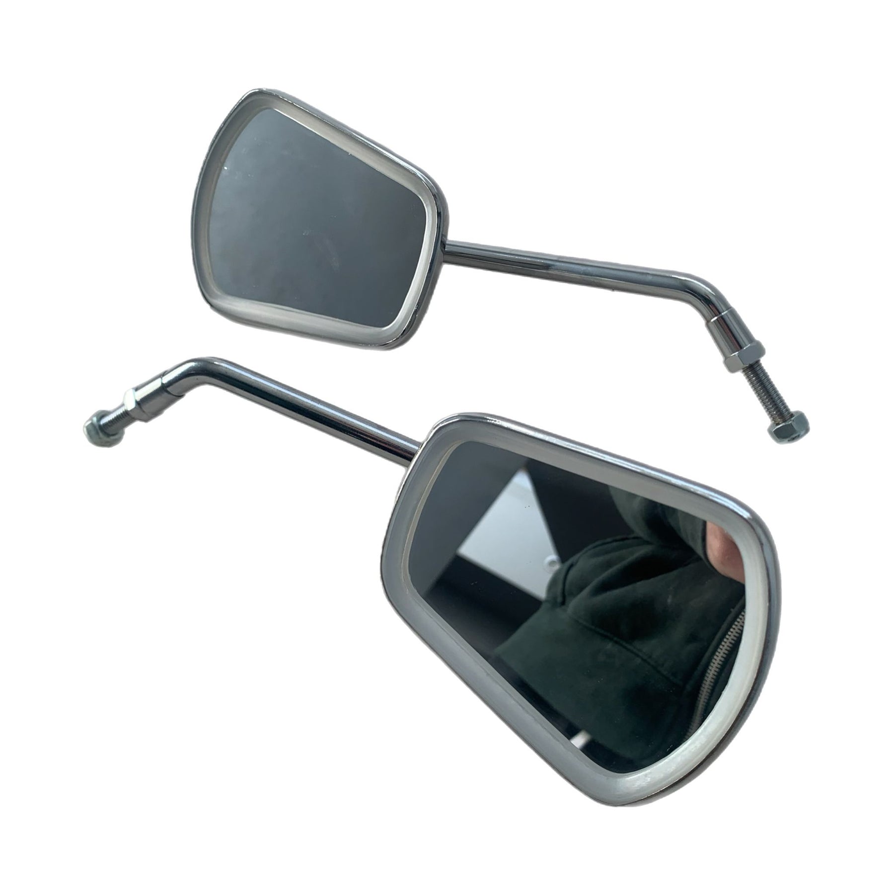 Vespa Lambretta Scooter Screw In Stadium Mirrors - Pair - 8mm x26 Thread