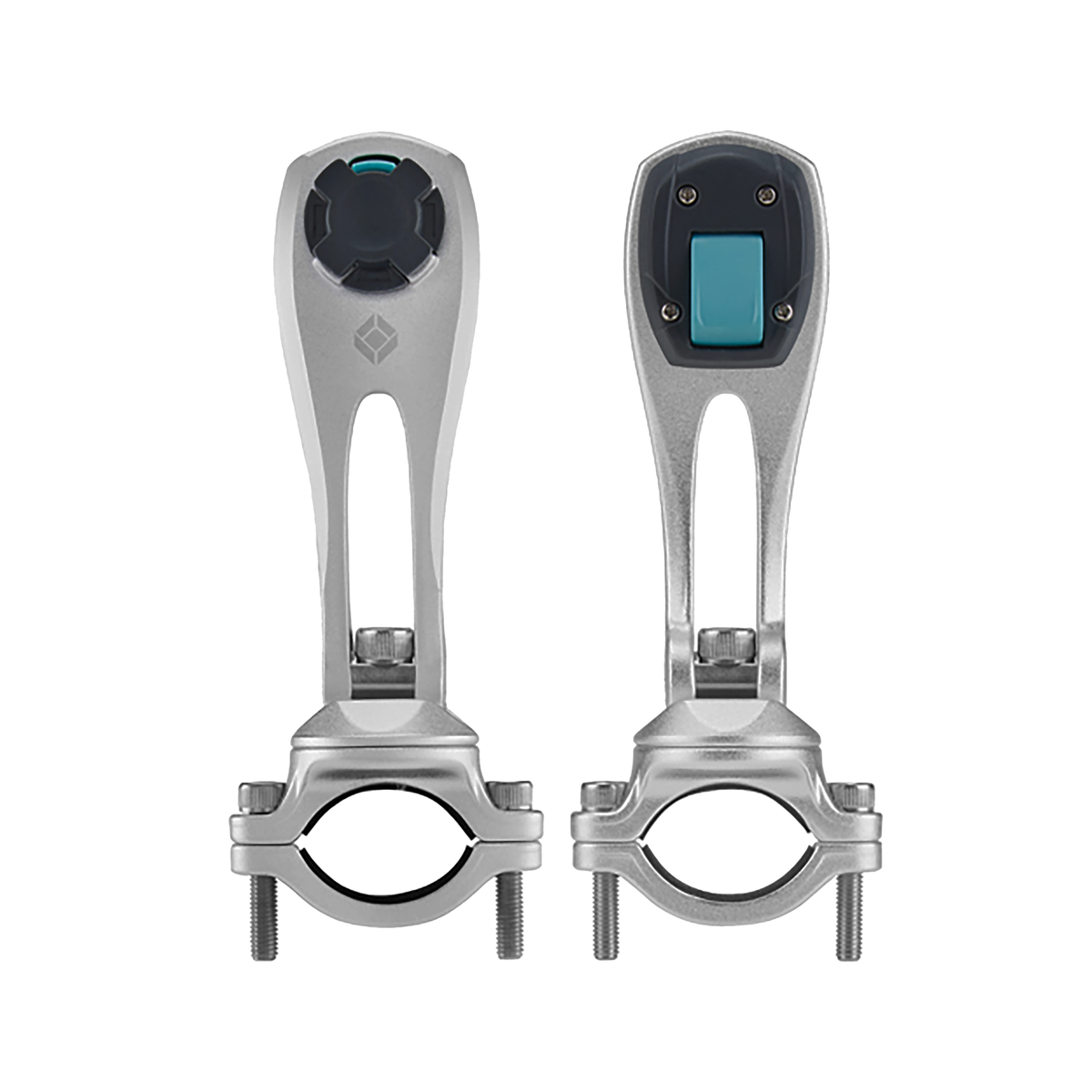 X-GUARD A Plus Handlebar Phone Mount Silver Motorcycle - Beedspeed