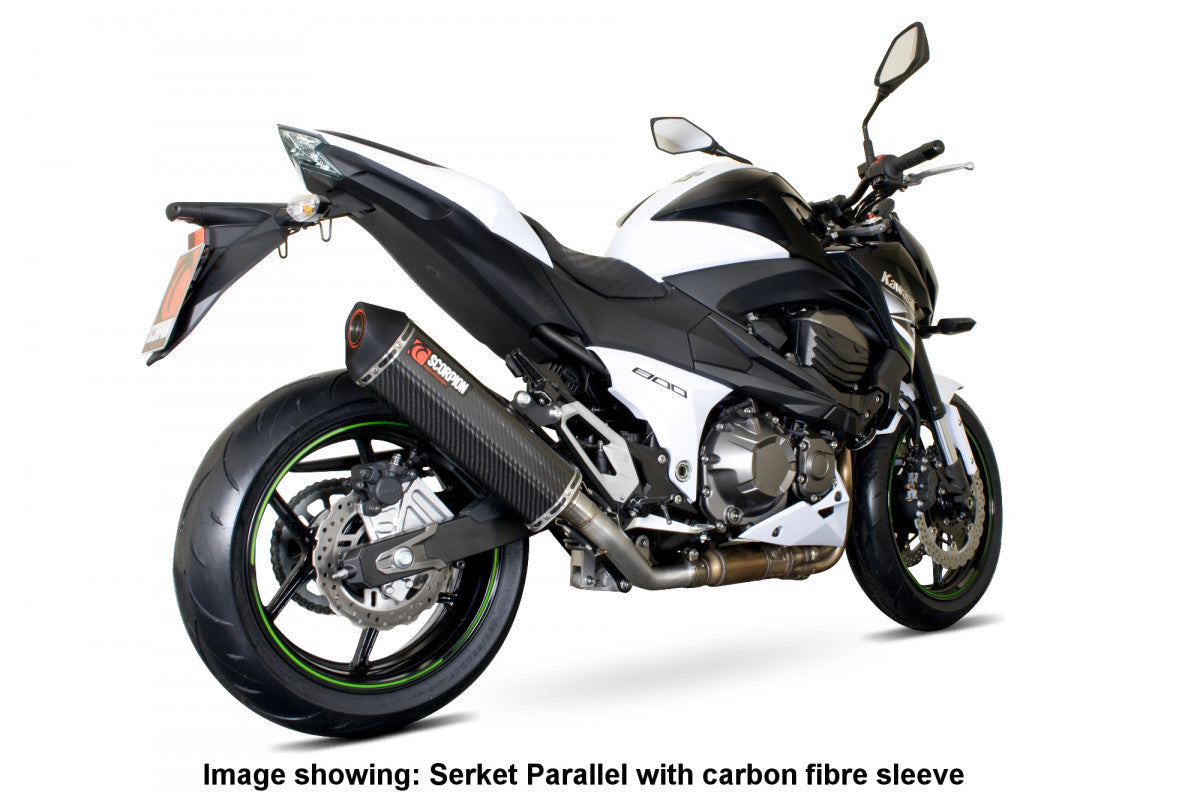 Kawasaki Z 800 (2013–2016) Scorpion Exhaust Serket Parallel Slip-on - Titanium