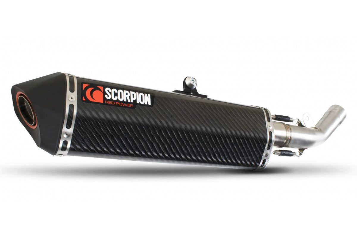 Kawasaki Z 800 (2013–2016) Scorpion Exhaust Serket Parallel Slip-on - Carbon Fibre