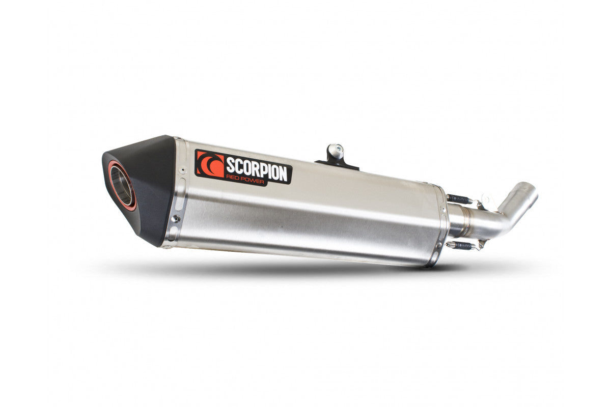 Kawasaki Z 800 (2013–2016) Scorpion Exhaust Serket Parallel Slip-on - Brushed Stainless