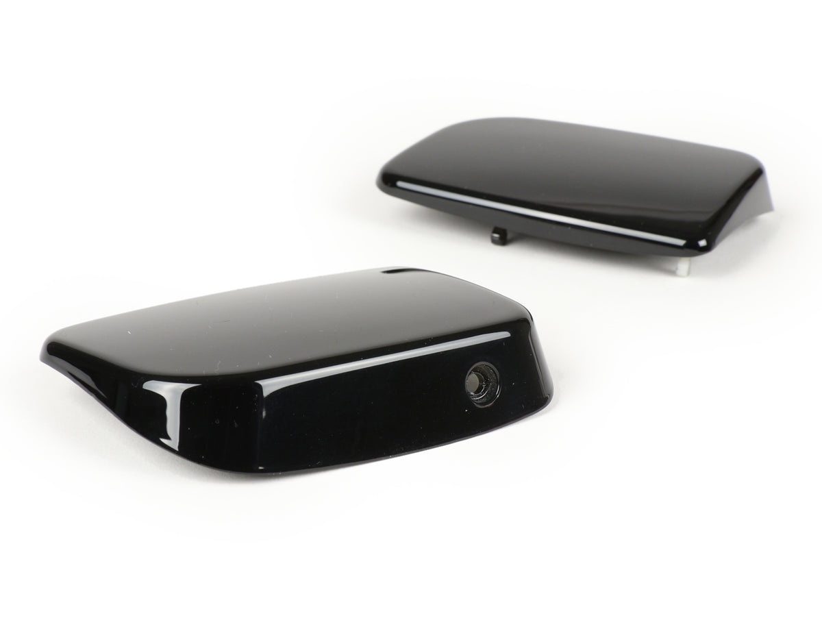 Vespa GTS Super GTL 125-300cc BGM PRO Master Cylinder Brake Covers Without Mirror Holes - Black