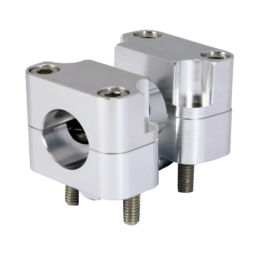 Bike It CNC Bar Clamp Conversion Kit 22.2mm to 28.6mm Fat Bar Mount