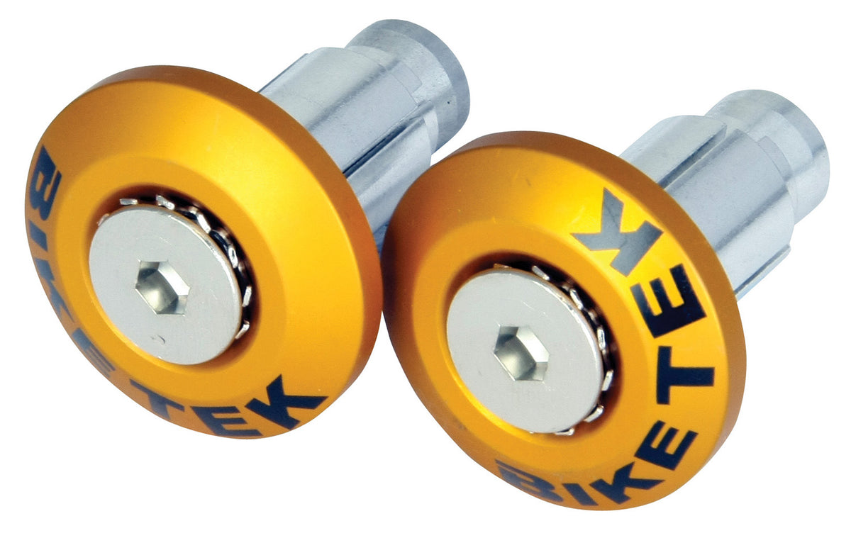 Bike It Flush Fit Motorcycle Bar Ends 13mm & 18mm Gold