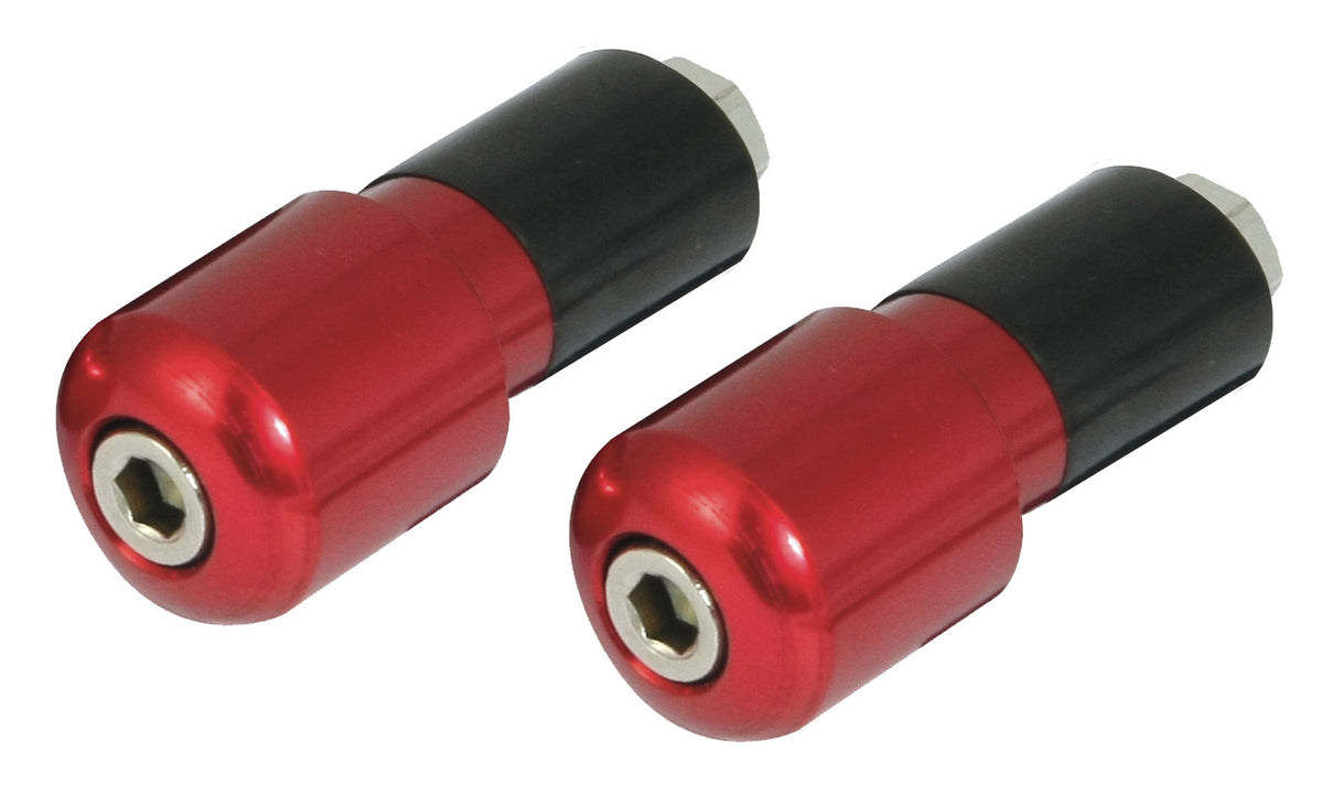 Bike It Red 13mm Slim Motorcycle Bar End Weights