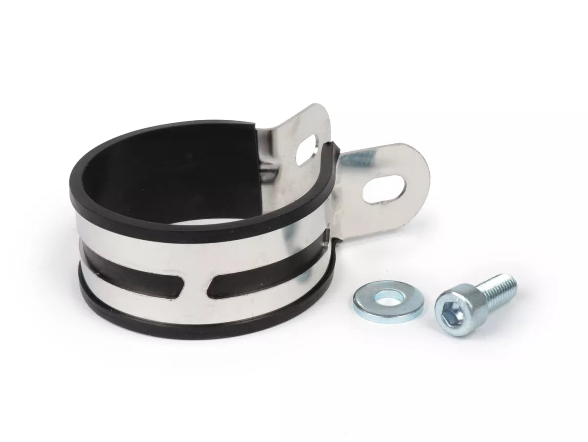Lambretta Series 1-3 Li GP SX TV BGM PRO Clubman Sport Silencer Clamp inc Rubber