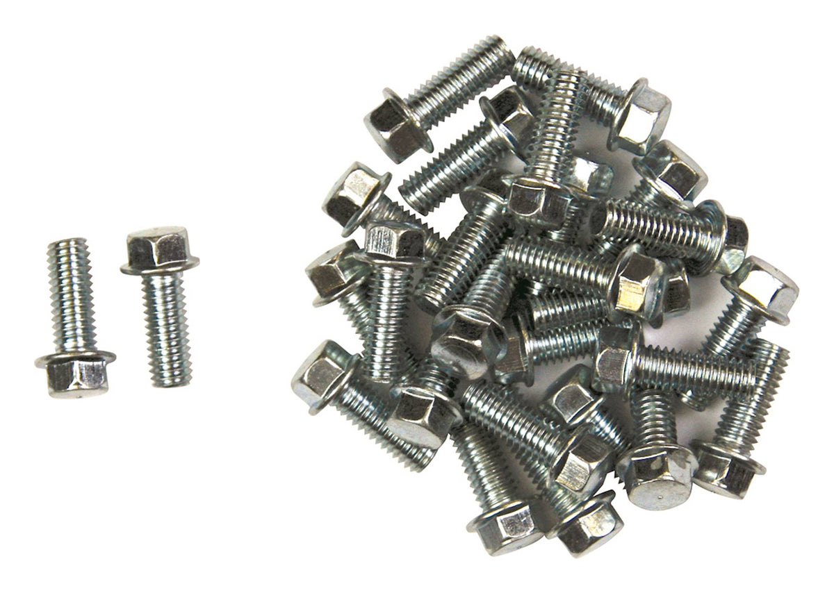 Bike It M6 x 12mm Carbon Steel Motorcycle Flange Bolts Pack of 25