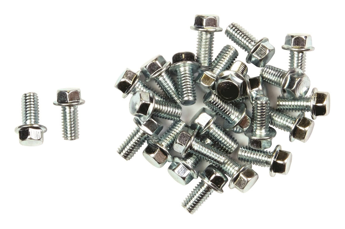 Bike It M6 x 16mm Carbon Steel Motorcycle Flange Bolts Pack of 25
