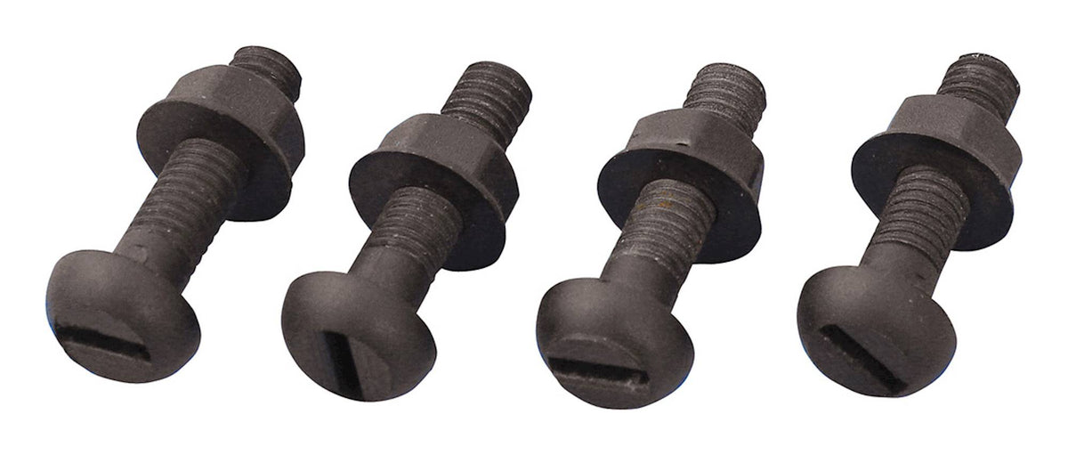 Bike It Black Motorcycle Number Plate Bolts and Nuts Pack of 50