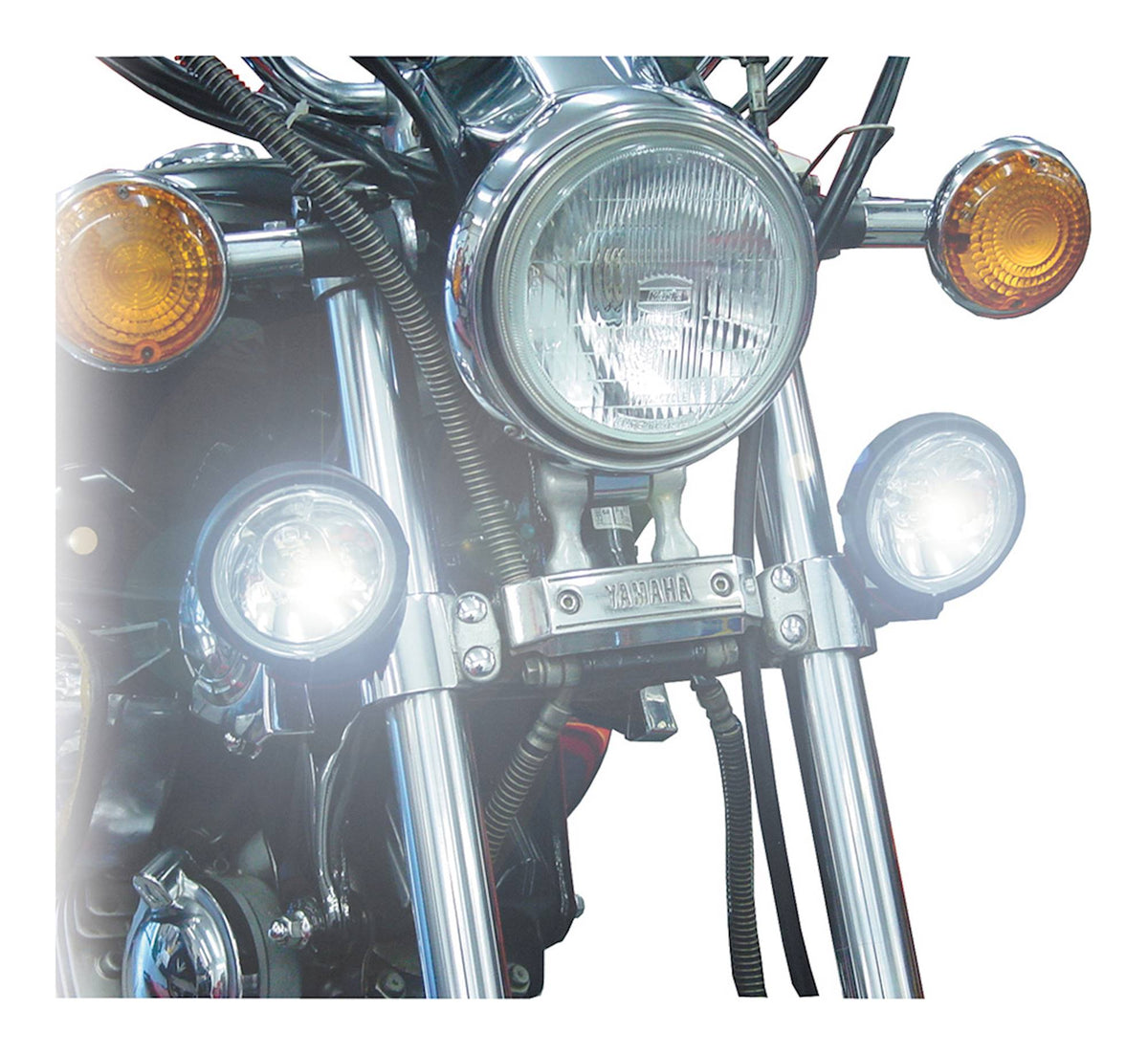 Universal Twin Spotlights H3 12V Halogen Motorcycle Auxiliary Lamps