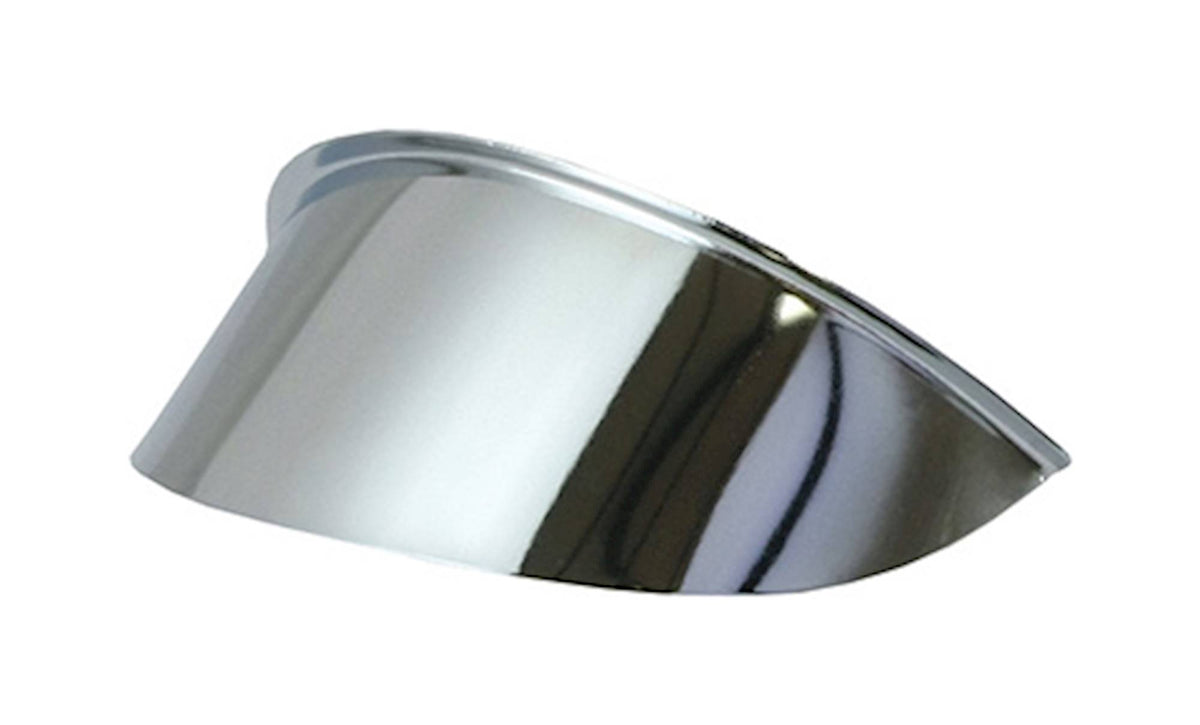 Bike It Chrome Bates Style Motorcycle Headlight Visor 4.5 Inch