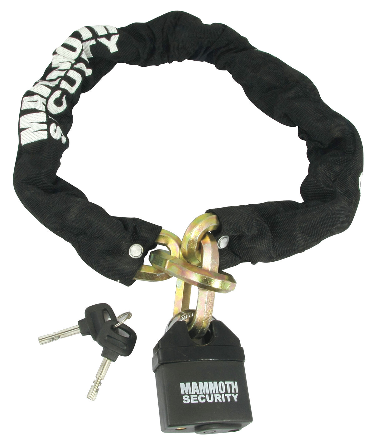 Mammoth 12mm Hexagon Motorcycle Motorbike Scooter Lock & Chain - 1m Length