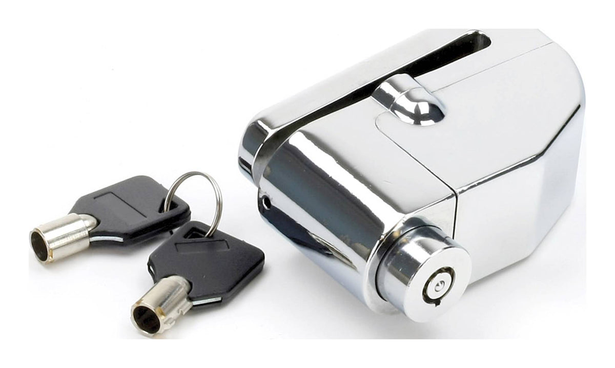 Mammoth Security Chrome Alarmed Motorcycle Scooter Disc Lock With 6mm Pin