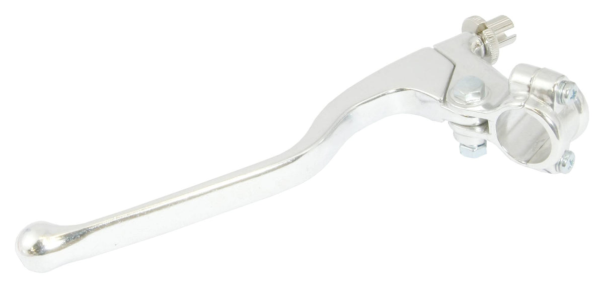 Bike It Universal Long Motorcycle Clutch Lever Chrome - Beedspeed