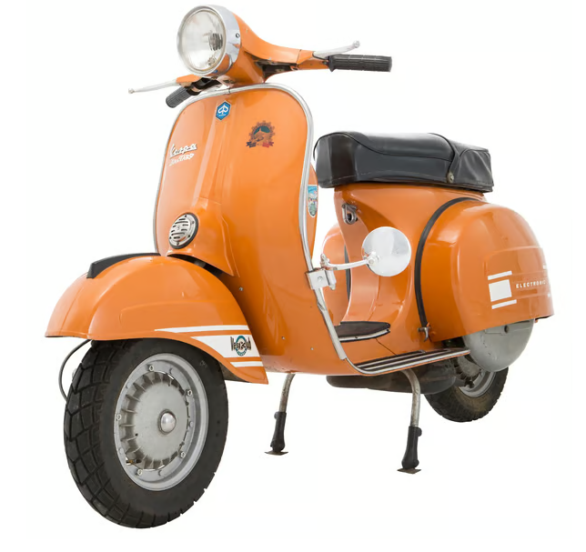 Vespa Lambretta Scooter Royal Alloy Scomadi Stadium Legshield Mirror Folding Type Round - Left Hand