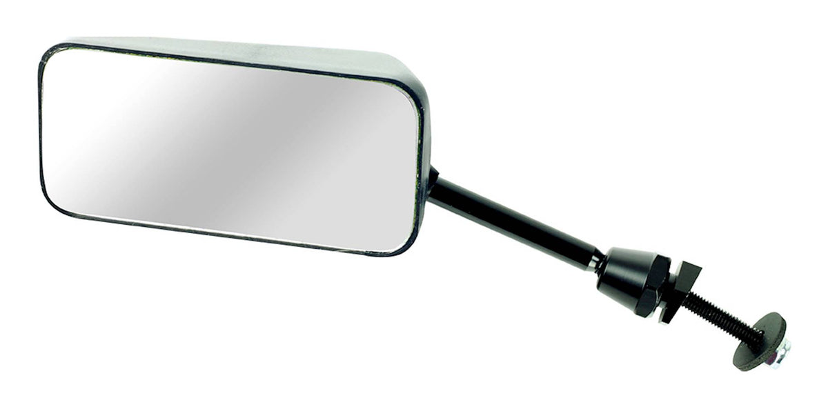 Bike It Short Black Universal F1 Motorcycle Mirrors Pair Road