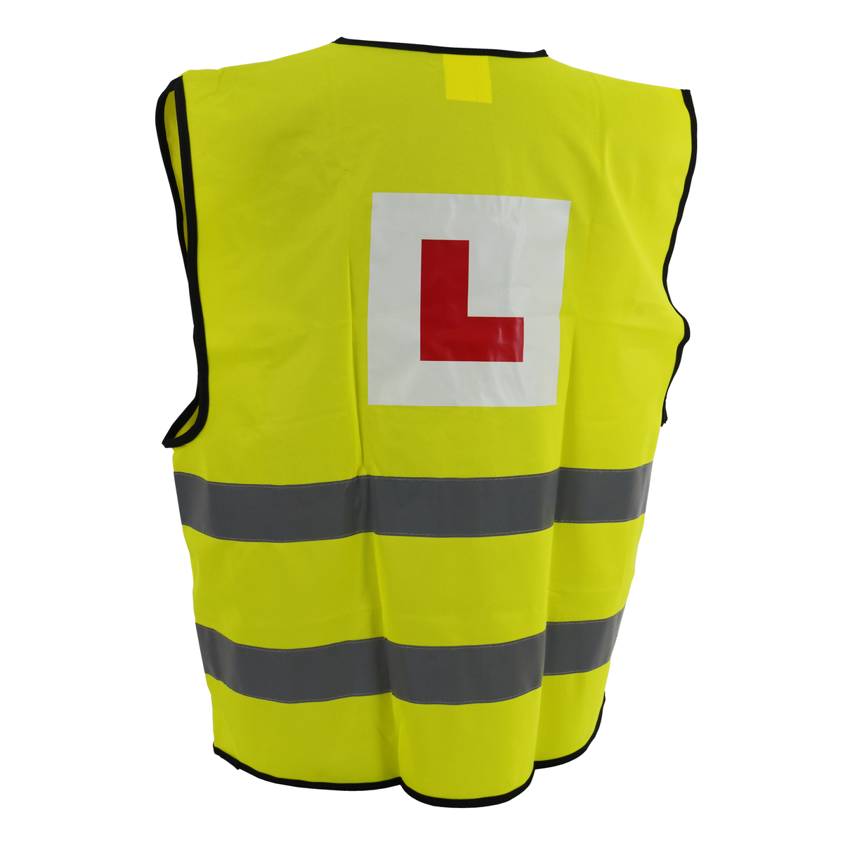 Bike It Reflective Gilet With Printed L-Plates Fluoro Yellow