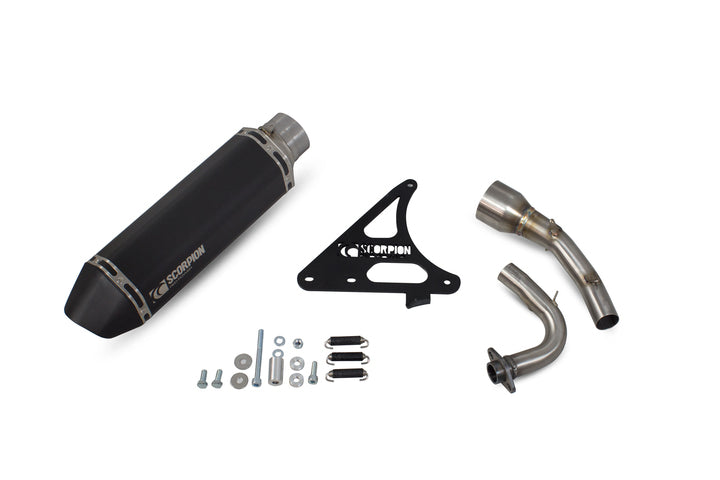 Royal Alloy GP 125 AC (2017-2021) SCORPION Performance Exhaust - Black Ceramic