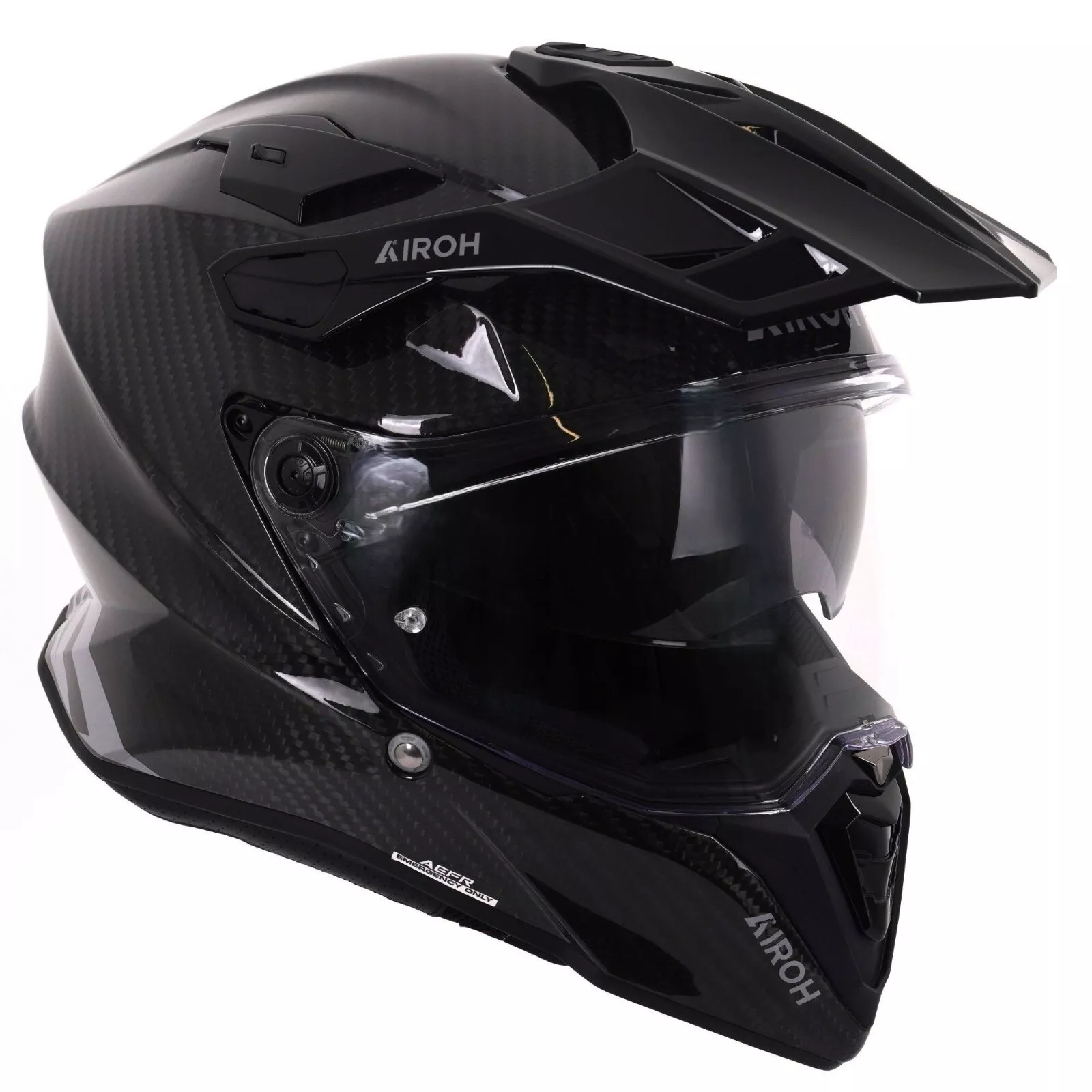Airoh Commander 2 Adventure Motorcycle Helmet Full Carbon Gloss ECE 2206 Pinlock