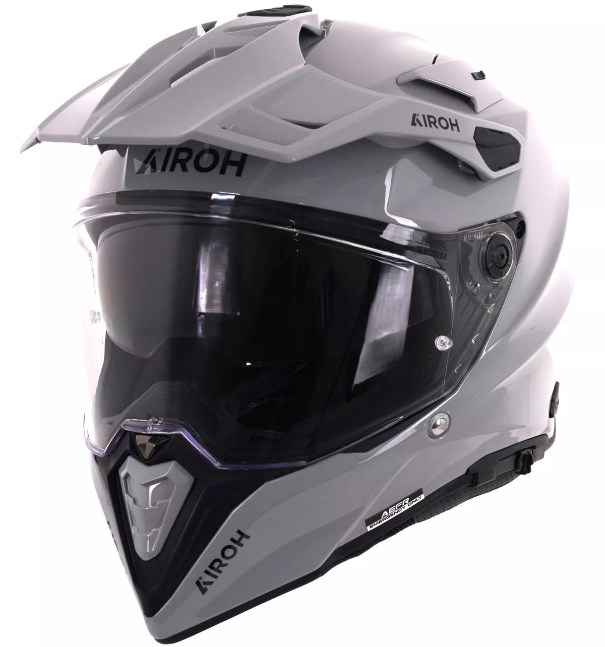 Airoh Commander 2 Adventure Motorcycle Helmet Cement Grey Gloss ECE 2206