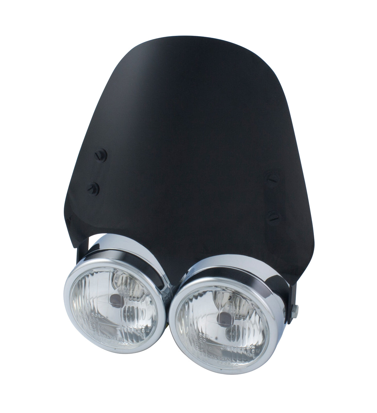 Universal Dominator Headlight AirBlade Dark Smoked Screen With Fitting Kit