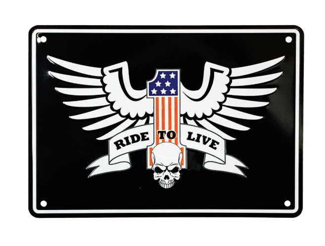 Bike It Aluminium Parking Sign - Live To Ride