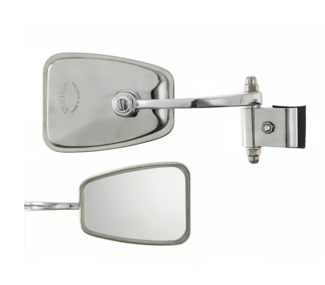 Vespa Lambretta Scooter Royal Alloy Scomadi Stadium Legshield Mirror Folding Type Stadium - Right Hand