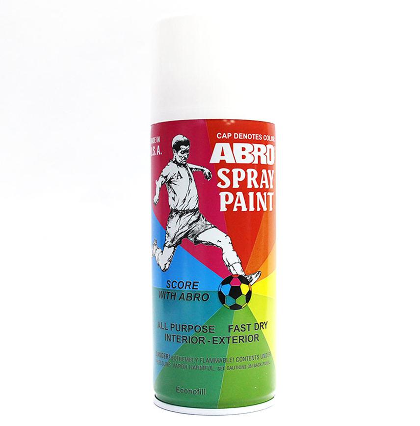 ABRO Spray Paint Gloss White SP-016