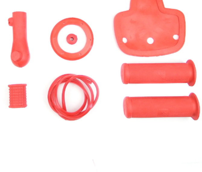 Vespa Super (VBC) Sprint (VLB) Rally Rubber Set Kit Pack - Red