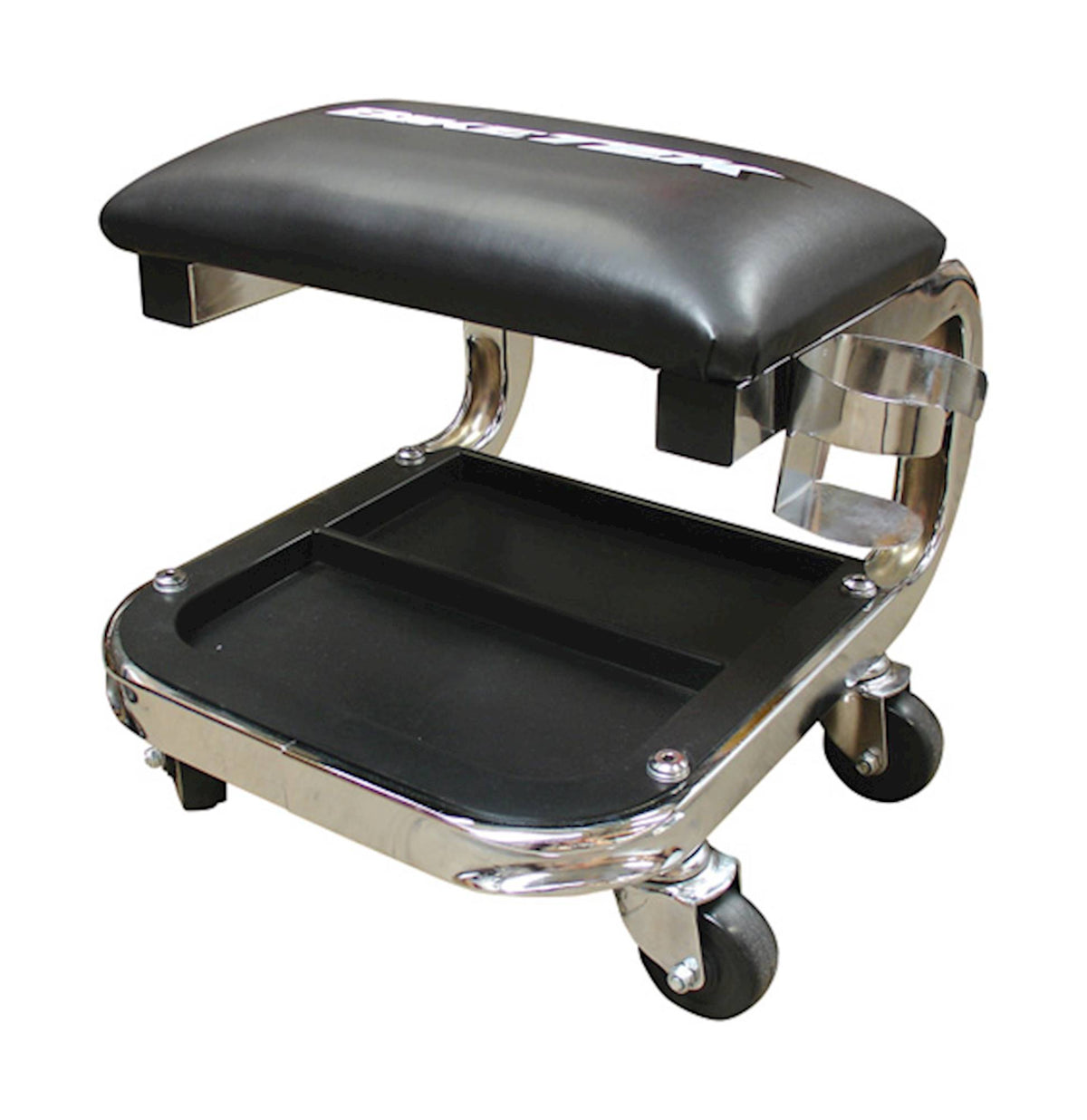 BikeTek Jumbo Creeper Workshop Seat Chrome