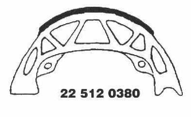 Brake Shoes 22 512 0380