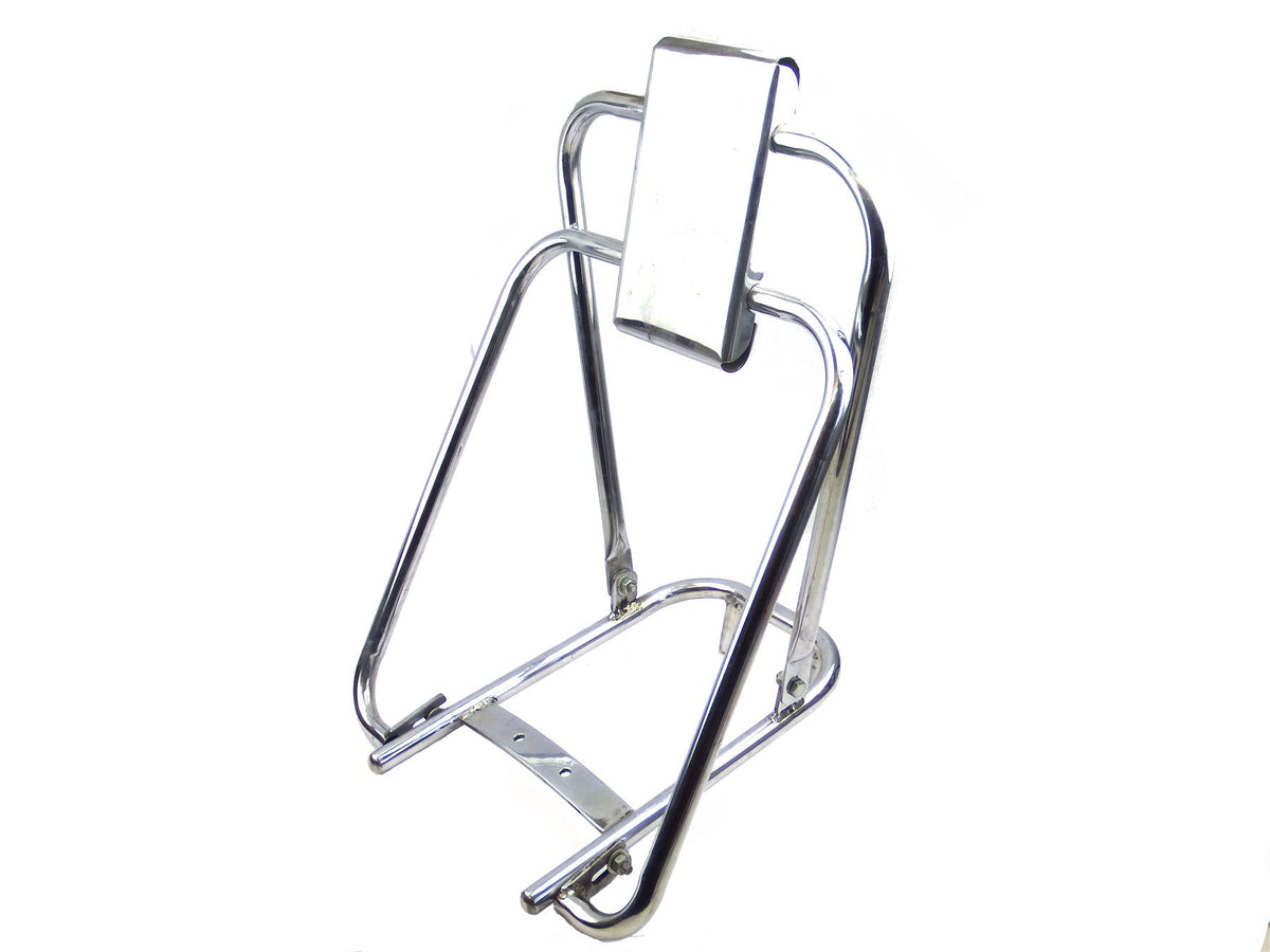 Lambretta Series Backrest - Flip Over Flip Flop Rear Backrest -No Pad Type - Stainless