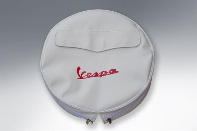 Vespa PX T5 V50 GS Rally Super Sprint Spare Wheel Cover with Pocket & Logo - Made to Order Custom Colours