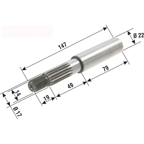 Automatic - Rear Axle - Minarelli 50cc Aprilia/Malaguti/MBK/Yama