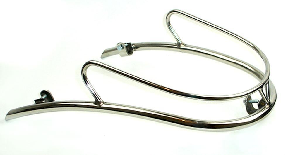 Vespa GS 160 Front Bumper Bar Two Bar - Polished Stainless Steel