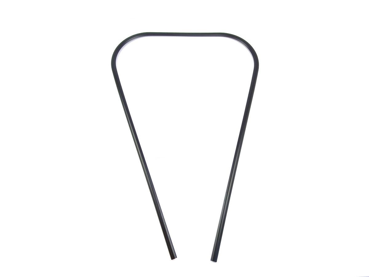 Vespa PX PE T5 LML Leg Shield Beading - Black Plastic - Clip On