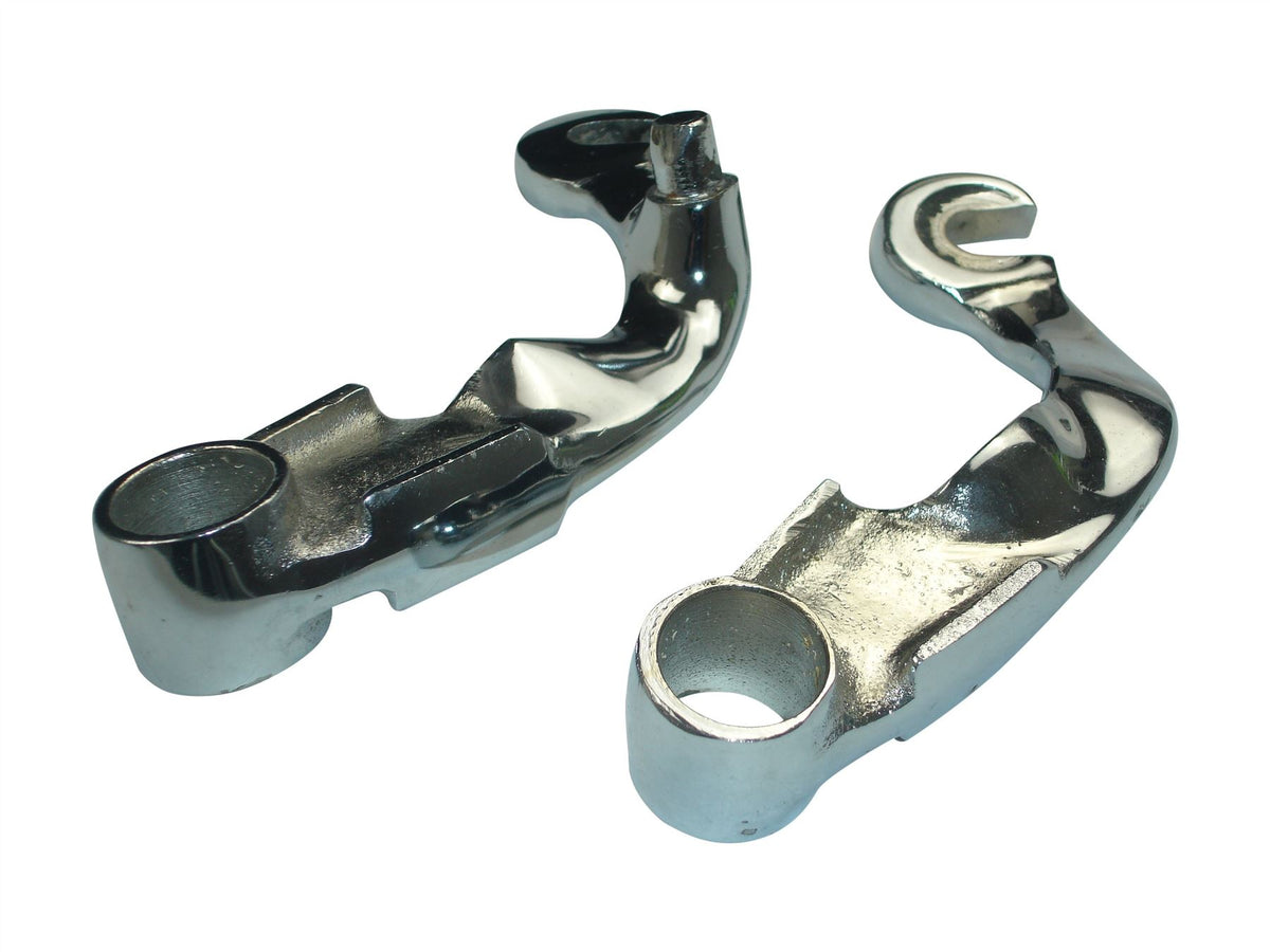 Lambretta - Fork Links - Drum - No Damper Fittings - GP - Chrome