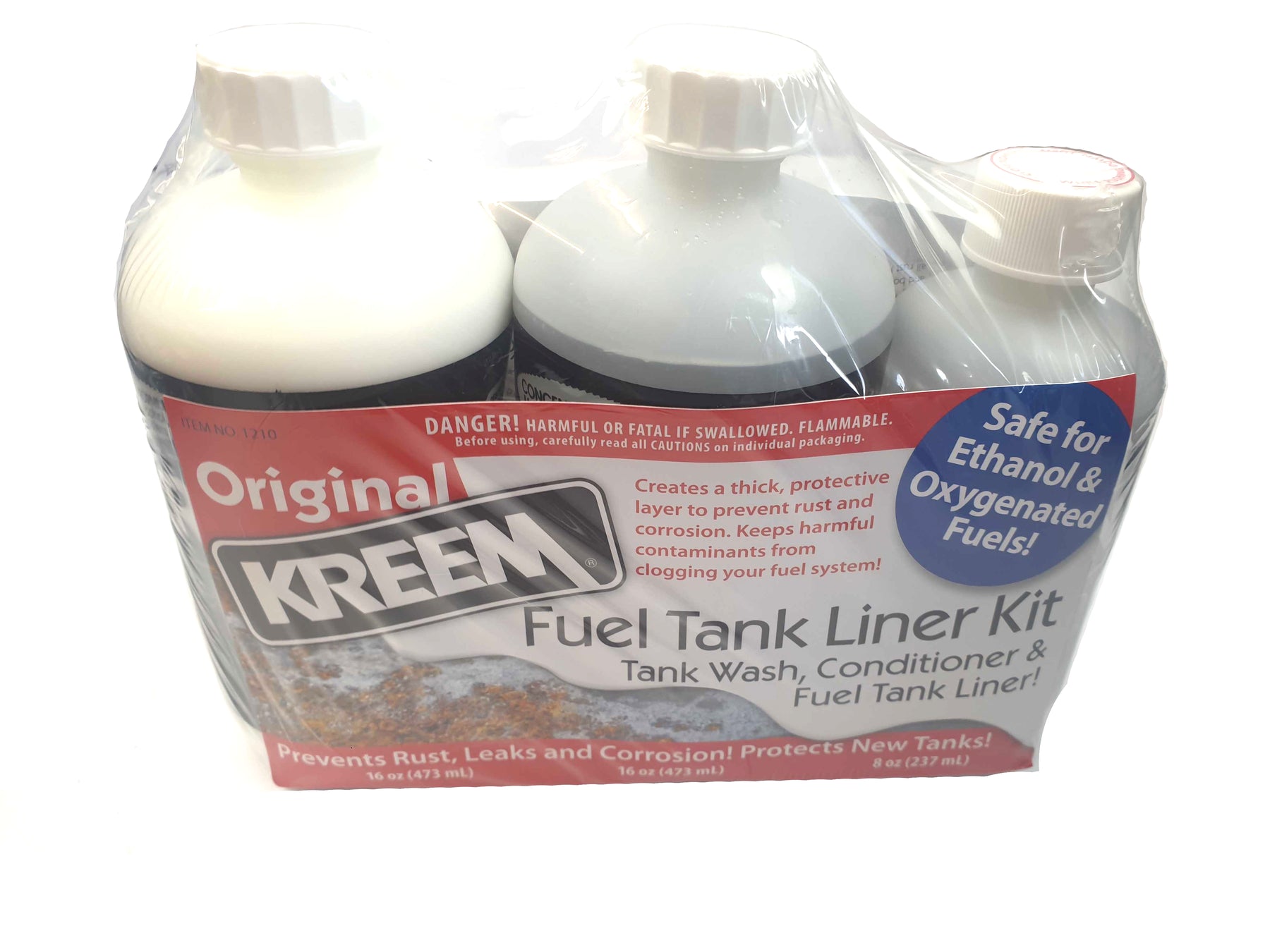 Vespa Lambretta Motorbike Quad Kreem Petrol Tank Wash, Conditioner & Liner Pack