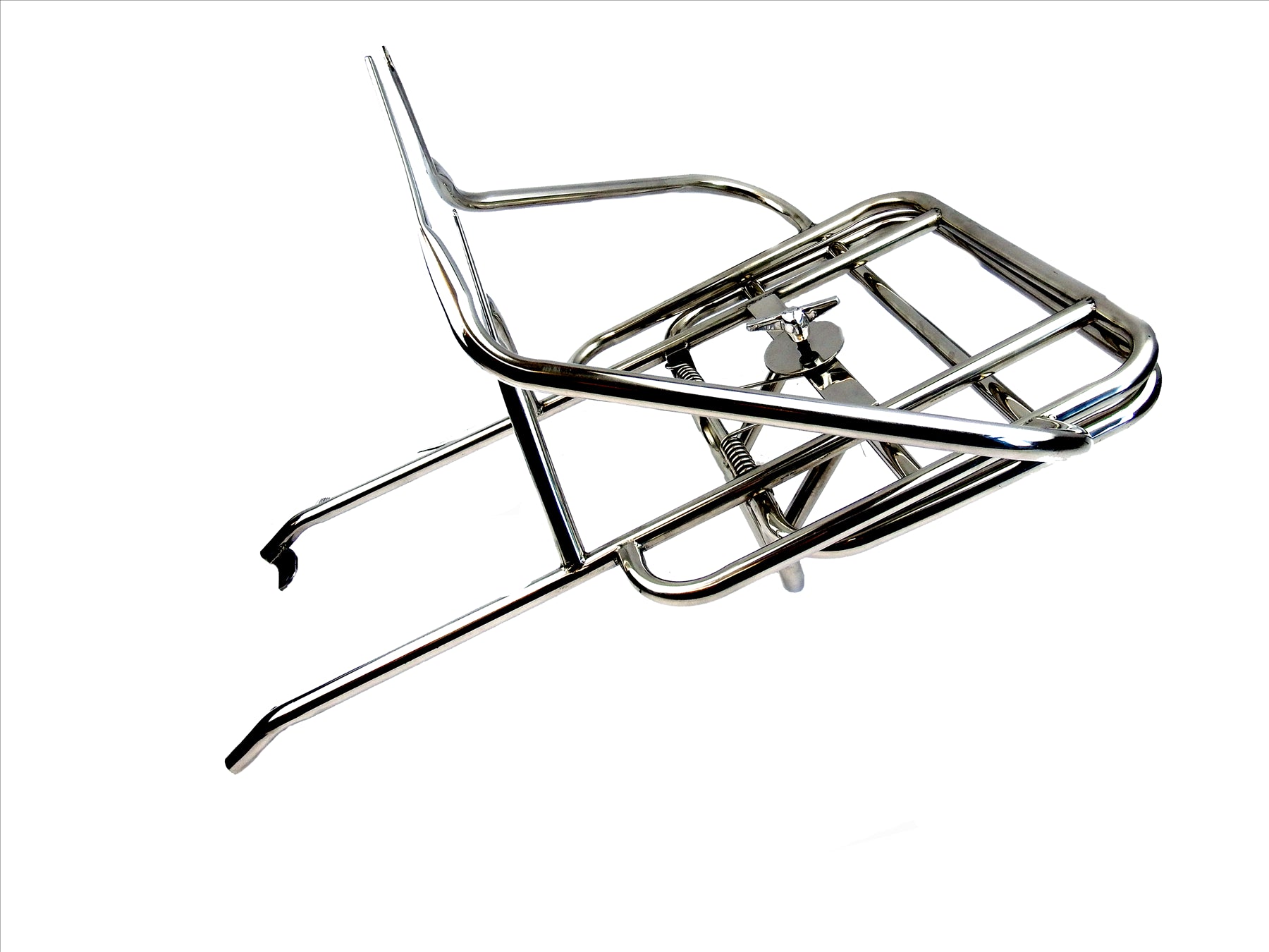 Vespa PX PE T5 Classic LML 2T 2 in 1 Jimmy Style Rear Rack - Polished Stainless Steel