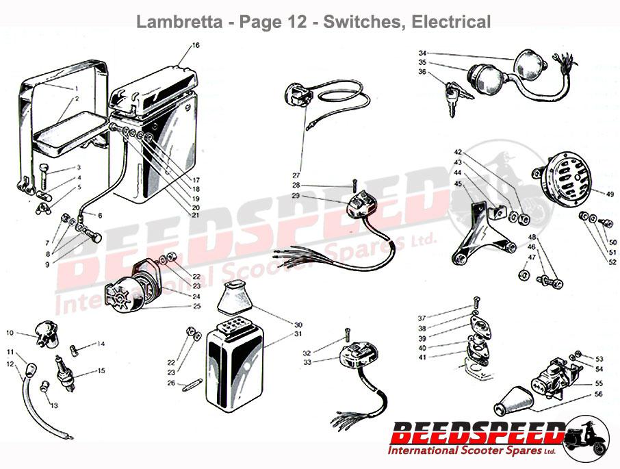 Lambretta - Ignition Switch - Series 3 - AC - Beedspeed
