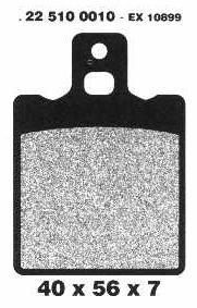 Brake Pads 22 510 0010 - Beedspeed