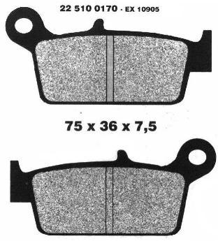 Brake Pads 22 510 0170 - Beedspeed