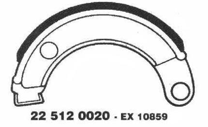 Brake Shoes 22 512 0020 - Beedspeed