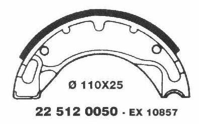Brake Shoes 22 512 0050 - Beedspeed