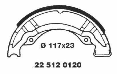 Brake Shoes 22 512 0120 - Beedspeed