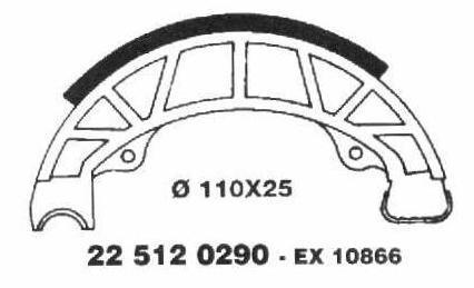 Brake Shoes 22 512 0290
